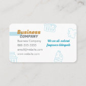 Wasserijdiensten Wasserette stomerijen Visitekaartje (Achterkant)