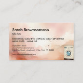 Wasserijkleding Waterverf Rosegold Visitekaartje (Achterkant)