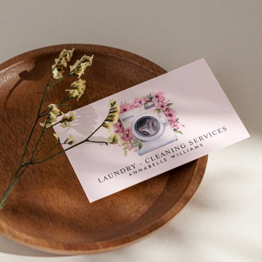 Wasserijreinigingsdiensten Blush QR Code Visitekaartje