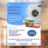 Wasserijservice aanpassen Was en vouw Raamsticker (Vel 2)