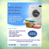 Wasserijservice aanpassen Was en vouw Raamsticker (Vel 3)