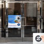 Wasserijservice aanpassen Was en vouw Raamsticker (Kantoordeur)