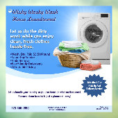 Wasserijservice aanpassen Was en vouw Raamsticker (Vel 3)