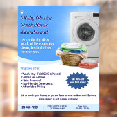 Wasserijservice aanpassen Was en vouw Raamsticker (Vel 2)