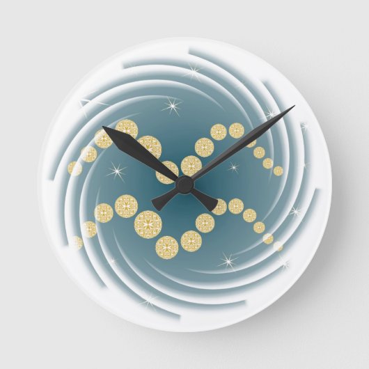 Wassermann 21. Januar bis 18. Februar Uhr Ronde Klok (Voorkant)