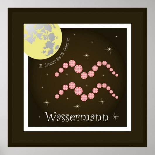 Wassermann 21. Januar bis 18. Poster van februari (Voorkant)