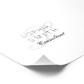 Wassermarke Minimalist Monogram Elegant Consultant Foto Afdruk (Hoek)