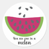Wassermelone + Spruch - Sticker (Voorkant)