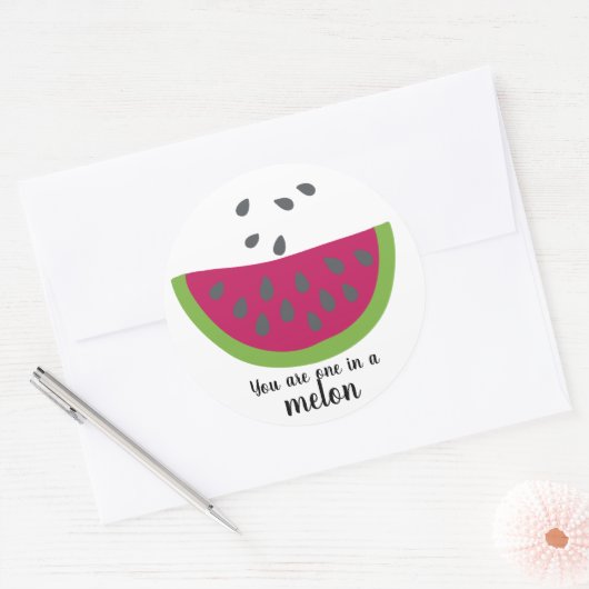 Wassermelone + Spruch - Sticker (Envelop)