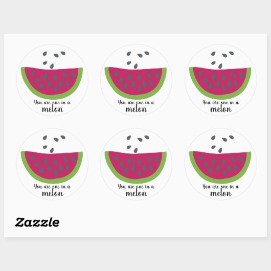 Wassermelone + Spruch - Sticker (Vel)