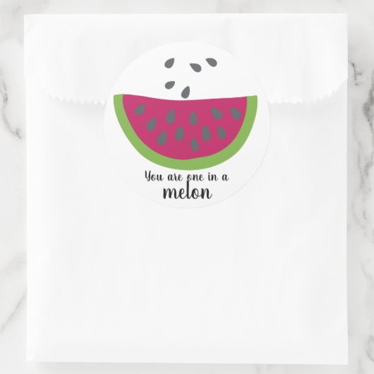 Wassermelone + Spruch - Sticker (Tas)