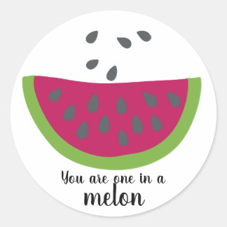 Wassermelone + Spruch - Sticker