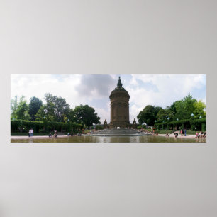 Wassertraum Mannheim, Duitsland Poster