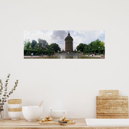 Wassertraum Mannheim, Duitsland Poster (Keuken)