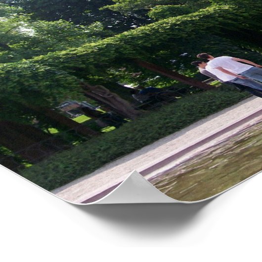 Wassertraum Mannheim, Duitsland Poster (Hoek)