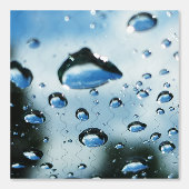 Wassertropfen Behang (Voorkant)