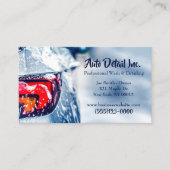 Wasservice Auto-binnenshuis details opschonen Visitekaartje (Voorkant)