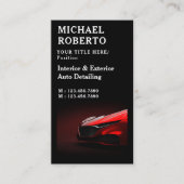 Wasservice Auto-binnenshuis details opschonen Visitekaartje (Voorkant)