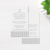 Wasservice grijs swing hang label visitekaartje (Bureau)