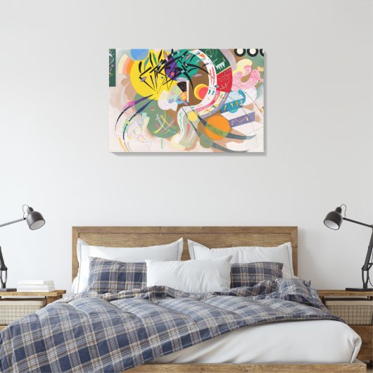 WASSIEEL KANDINSKY - Dominante curve Canvas Afdruk (Insitu (Slaapkamer))