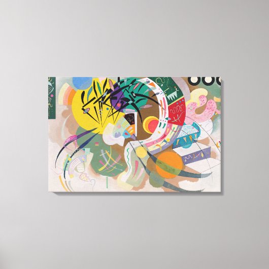 WASSIEEL KANDINSKY - Dominante curve Canvas Afdruk (Voorkant)