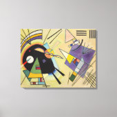 WASSIEEL KANDINSKY - zwart en viool Canvas Afdruk (Voorkant)