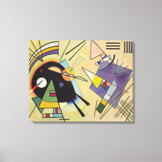 WASSIEEL KANDINSKY - zwart en viool Canvas Afdruk (Voorkant)