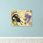 WASSIEEL KANDINSKY - zwart en viool Canvas Afdruk (Insitu (Houten vloer))