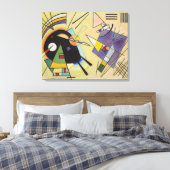 WASSIEEL KANDINSKY - zwart en viool Canvas Afdruk (Insitu (Slaapkamer))