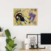 WASSIEEL KANDINSKY - zwart en viool Poster (Thuiskantoor)