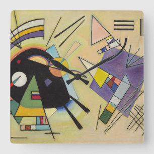 WASSIEEL KANDINSKY - zwart en viool Vierkante Klok