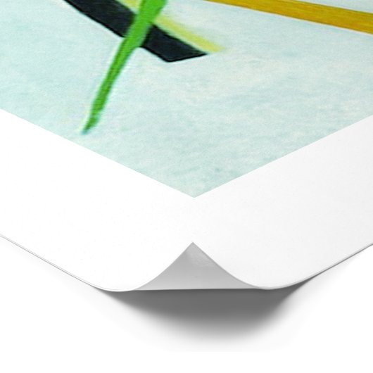 Wassily Kandinsky 1921 Segment blue Poster (Hoek)