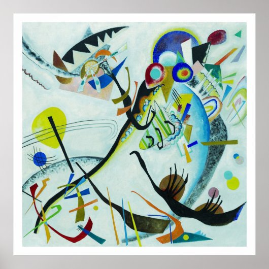 Wassily Kandinsky 1921 Segment blue Poster (Voorkant)