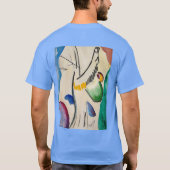 Wassily Kandinsky Abstract Artwork T-shirt (Achterkant)