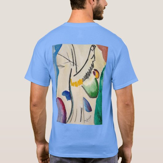 Wassily Kandinsky Abstract Artwork T-shirt (Achterkant)