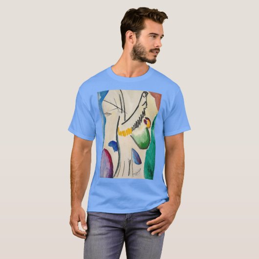 Wassily Kandinsky Abstract Artwork T-shirt (Voorkant volledig)