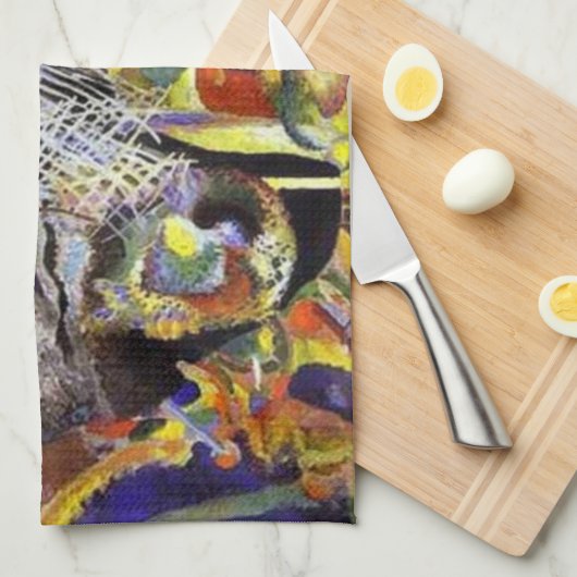 Wassily Kandinsky Abstract Artwork Theedoek (Quarter Fold)