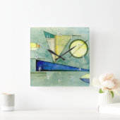 Wassily Kandinsky abstract kunstwerk, Haze Vierkante Klok (Huis)