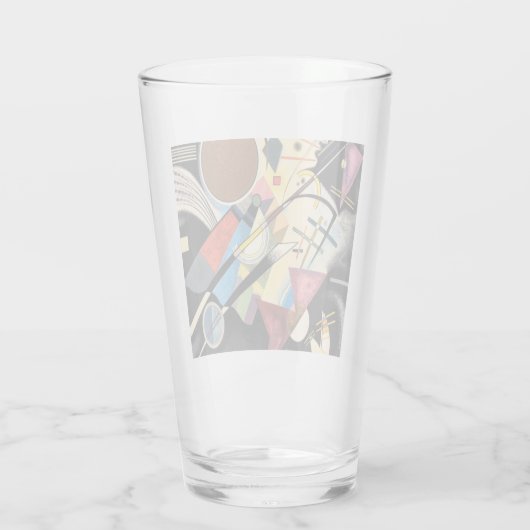 Wassily Kandinsky Accompagnement en noir Glas (Achterkant)
