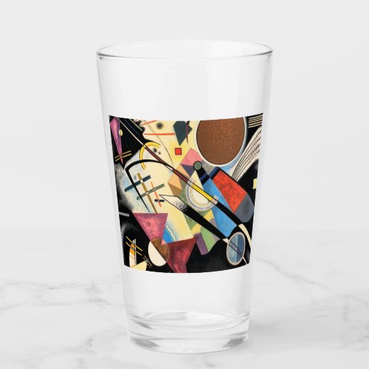 Wassily Kandinsky Accompagnement en noir Glas (Voorkant)