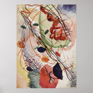 Wassily Kandinsky Aquarel Print Abstracte Schilder