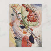 Wassily Kandinsky Aquarelle Print Abstract Schilde Briefkaart (Voorkant)