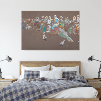 Wassily Kandinsky - Arab cavalry  Canvas Afdruk