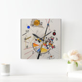Wassily Kandinsky artwork, Delicate Spanning Vierkante Klok (Huis)