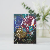 Wassily Kandinsky - Beweging Eén Abstracte Kunst Briefkaart (Staand voorkant)