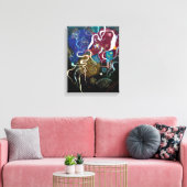 Wassily Kandinsky - Beweging één Abstracte Kunst Canvas Afdruk (Insitu (Woonkamer))
