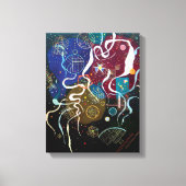 Wassily Kandinsky - Beweging één Abstracte Kunst Canvas Afdruk (Voorkant)
