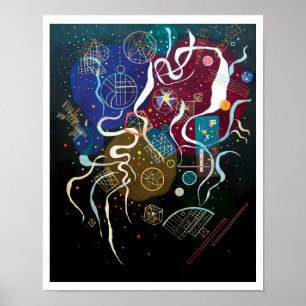 Wassily Kandinsky - Beweging één Abstracte Kunst Poster