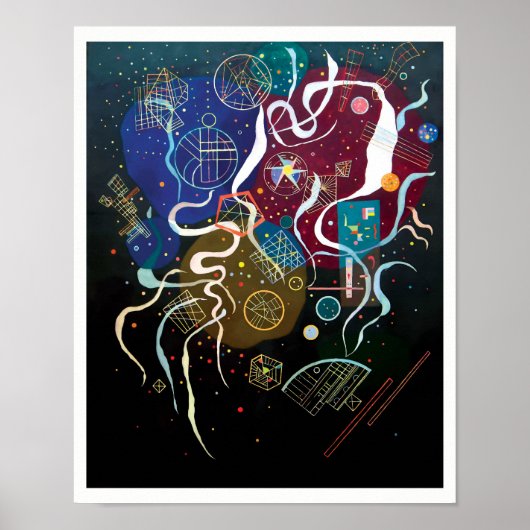 Wassily Kandinsky - Beweging één Abstracte Kunst Poster (Voorkant)
