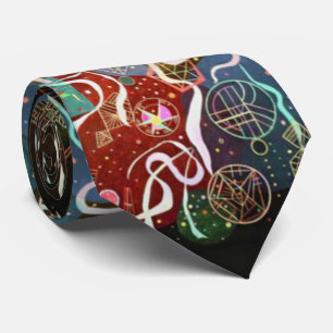 Wassily Kandinsky Beweging in vierkantscirkels Stropdas